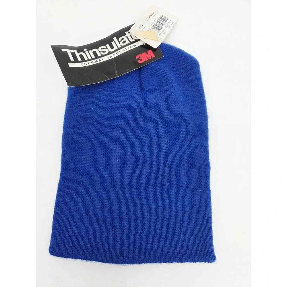 Vintgae Thermal Insulation Thinsulate Royal Blue 3M NEW Beanie Hate Winter Mens